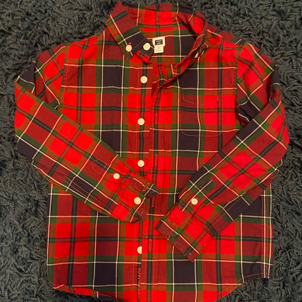 Janie & Jack | 4t Plaid Button up